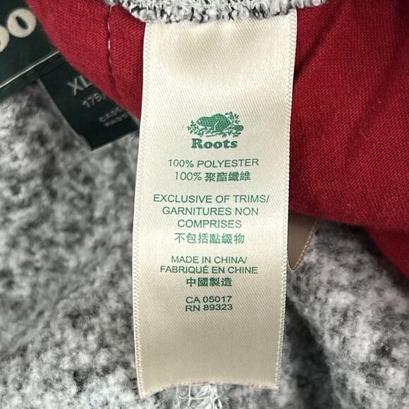 Roots Canada Women’s Gray Marled Fleece Crop Athletic Pull On Sweatpants XL - Picture 10 of 12